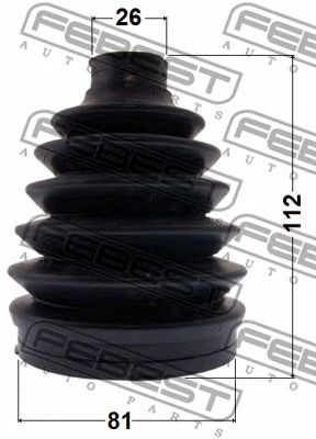 Купить FEBEST 0417P-GA Пыльник ШРУСа внешний 0417P-GA