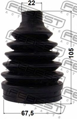 Купить FEBEST 0417P-GA2RR Пыльник ШРУСа наружный (67.5x105x22) 0417P-GA2RR