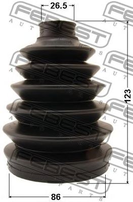Купить FEBEST 0417PKB4 к-кт пыльника ШРУСа наружного! 86x123x26.5\ Mitsubishi Pajero 91-04