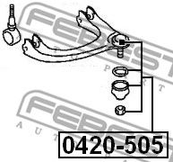 Купить FEBEST 0420-505 Опора шаровая 0420-505