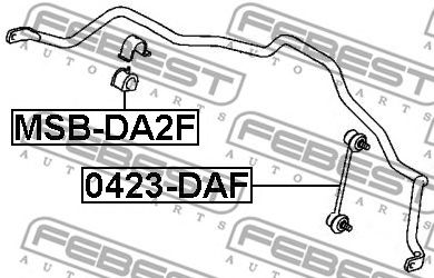 Купить FEBEST 0423DAF тяга стабилизатора переднего!\ Volvo S40/V40 all 95>