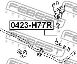 Купить FEBEST 0423-H77R Тяга стабилизатора 0423-H77R