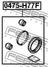 Купить FEBEST 0475-H77F Ремкомплект тормозного суппорта 0475-H77F