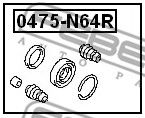 Купить FEBEST 0475N64R рем.к-т диск.торм.!\ Mitsubishi Galant/Space Wagon diam.35 (Akebono)