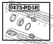 Купить FEBEST 0475-PD5R Ремкомплект задн суппорта MITSUBISHI GALANT E55A/E75A 1992-1996 0475-PD5R