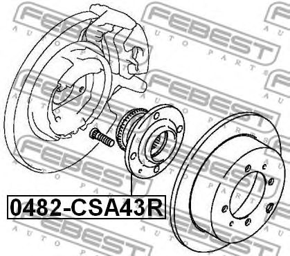 Купить FEBEST 0482-CSA43R Ступица 0482-CSA43R