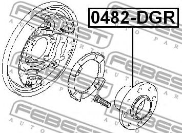 Купить FEBEST 0482-DGR Ступица 0482-DGR
