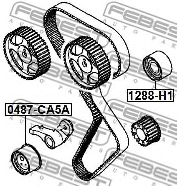 Купить FEBEST 0487CA5A ролик натяжной ремня ГРМ!\ Mitsubishi Carisma/Colt/Pajero, Volvo S40 1.8 92>