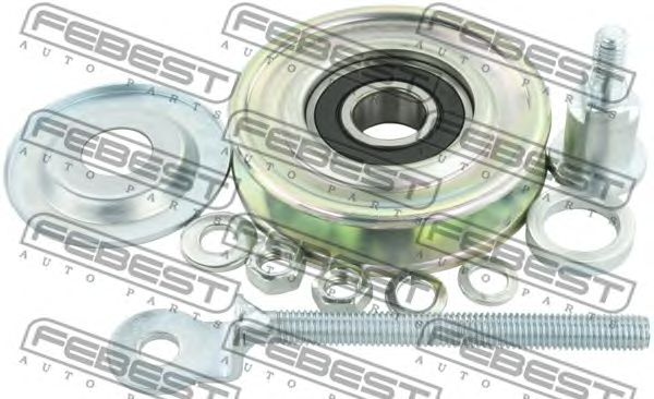 Купить FEBEST 0487P15W ролик натяжной кондиционера!к-кт\ Mitsubishi Delica 94-04