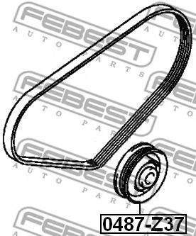 Купить FEBEST 0487Z37 ролик натяжной!\ Mitsubishi Colt 02-12