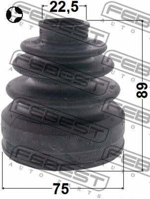 Купить FEBEST 0515-CWT Пыльник ШРУСа внутренний 75X89X22.5 MAZDA 5 CW 2010- 0515-CWT