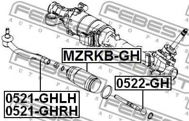 Купить FEBEST 0521GHLH наконечник рулевой наружный левый!\ Mazda 6 07>
