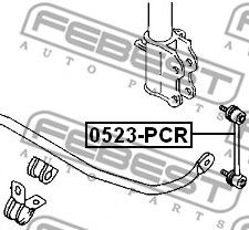 Купить FEBEST 0523PCR тяга стабилизатора заднего!\ Mazda 323 all 89-94/Premacy/323 all 98-01