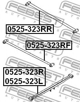 Купить FEBEST 0525-323RR Рычаг подвески 0525-323RR