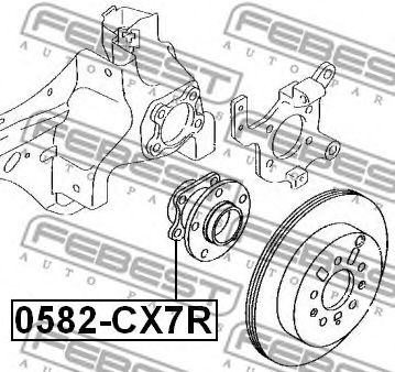Купить FEBEST 0582-CX7R Ступица в сборе задняя MAZDA CX-7 ER 2006-2012 0582-CX7R