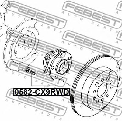 Купить FEBEST 0582CX9RWD к-кт подшипника ступицы!\ Mazda CX-9 07-13