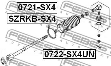 Купить FEBEST 0721SX4 наконечник рулевой!\ Suzuki Grand Vitara 05>