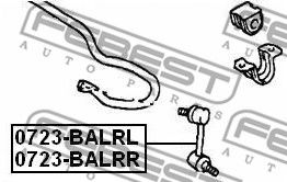 Купить FEBEST 0723-BALRL Тяга стабилизатора задн левая SUZUKI BALENO 0723-BALRL