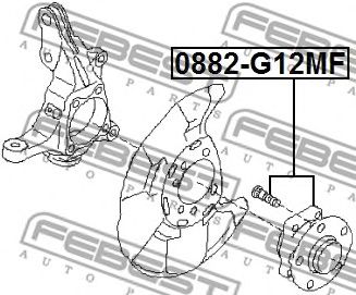Купить FEBEST 0882-G12MF Ступица в сборе передняя SUBARU LEGACY B15 2014.08-2020.12 0882-G12MF