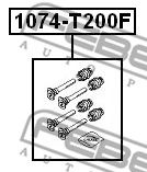 Купить FEBEST 1074T200F ремкомплект суппорта!\ Chevrolet Lacetti 03-12/Aveo 03-11/Lanos 97-02