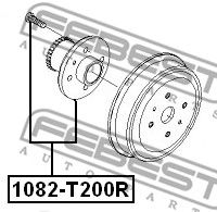 Купить FEBEST 1082-T200R Ступица задняя CHEVROLET AVEO (T200) 2003-2008 1082-T200R