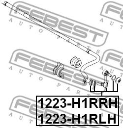 Купить FEBEST 1223-H1RLH Тяга стабилизатора задн левая HYUNDAI SANTA FE 12-, 16-, KIA SORENTO 12- 1223-H1RLH