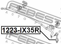 Купить FEBEST 1223-IX35R Тяга стабилизатора 1223-IX35R