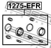 Купить FEBEST 1275-EFR Ремкомплект суппорта задн 1275-EFR