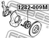 Купить FEBEST 1282-009M Ступица 1282-009M