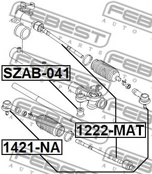 Купить FEBEST 1421-NA Наконечник рулевой 1421-NA
