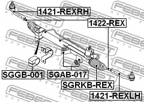 Купить запчасть FEBEST - 1421REXRH 