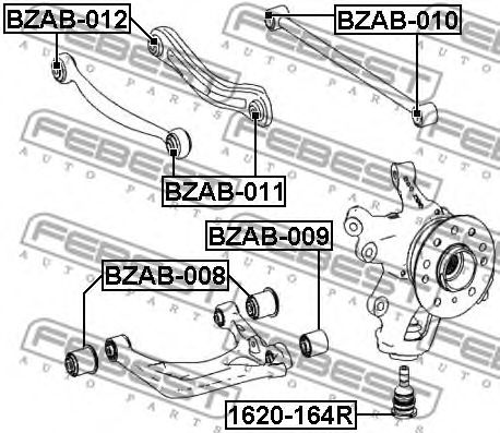 Купить FEBEST 1620-164R Опора шаровая 1620-164R