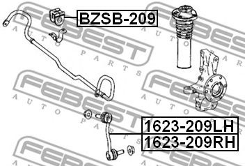 Купить FEBEST 1623-209LH Тяга стабилизатора передн левая MERCEDES BENZ SPRINTER 906 2005-2013 1623-209LH