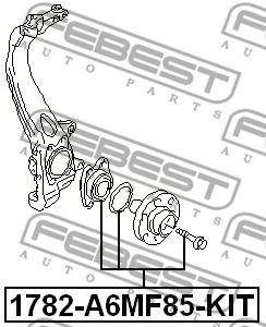 Купить FEBEST 1782-A6MF85-KIT Ступица 1782-A6MF85-KIT