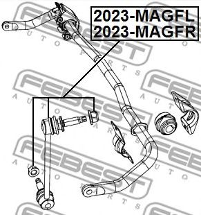 Купить FEBEST 2023-MAGFR Тяга стабилизатора передн правая CHRYSLER 300C 2004- 2023-MAGFR