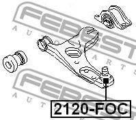 Купить FEBEST 2120-FOC Опора шаровая 2120-FOC