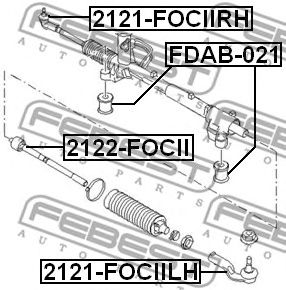 Купить FEBEST 2121-FOCIIRH Наконечник рулевой 2121-FOCIIRH