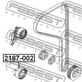 Купить FEBEST 2187-002 Ролик натяжной ГРМ FORD FOCUS II 2187-002