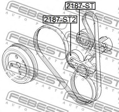 Купить FEBEST 2187-ST2 Ролик натяжной 2187-ST2