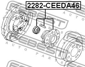 Купить FEBEST 2282-CEEDA46 Ступица в сборе задняя HYUNDAI ELANTRA (HD) 2006-2011 2282-CEEDA46