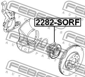 Купить FEBEST 2282-SORF Ступица 2282-SORF