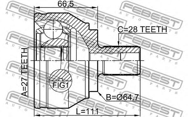 Купить запчасть FEBEST - 23102H 