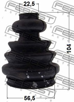 Купить FEBEST 2315-T5RH Пыльник ШРУСа внутренний (56.5X104X22.5) VOLKSWAGEN TRANSPORTER V 2315-T5RH