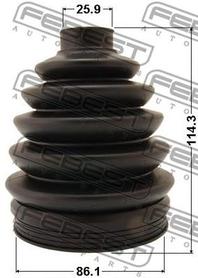 Купить FEBEST 2317P-B6 Пыльник ШРУСа внешний AUDI A3/A3 Sportback (8P) 2003-2013 2317P-B6