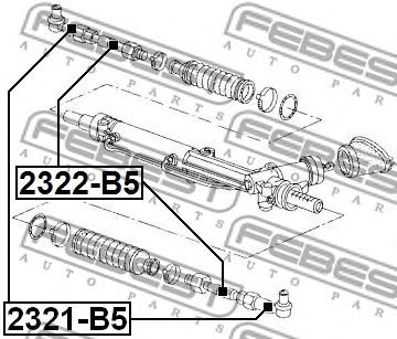 Купить FEBEST 2321-B5 Наконечник рулевой 2321-B5