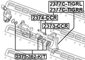 Купить FEBEST 2374-CCR Втулка направляющая суппорта заднего AUDI Q3 2011- 2374-CCR