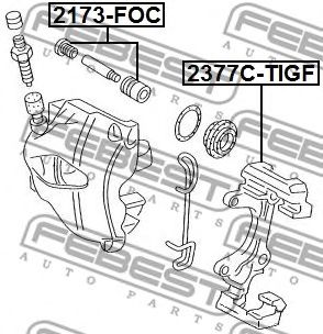 Купить FEBEST 2377C-TIGF Скоба передн суппорта SKODA YETI, SUPERB 2377C-TIGF