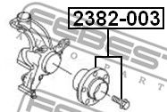 Купить FEBEST 2382-003 Ступица в сборе передняя SKODA OCTAVIA II 2004-2012 2382-003