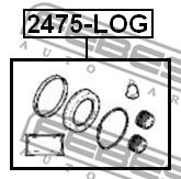 Купить FEBEST 2475-LOG Ремкомплект передн суппорта 2475-LOG