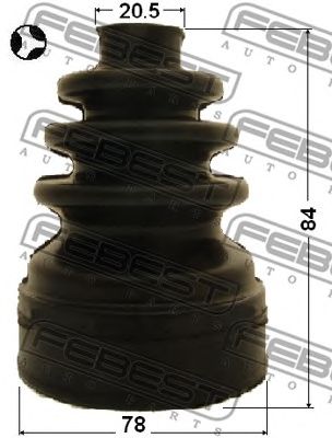 Купить FEBEST 2715-S40T Пыльник ШРУСа внутрен VOLVO V50 2004-2011 2715-S40T